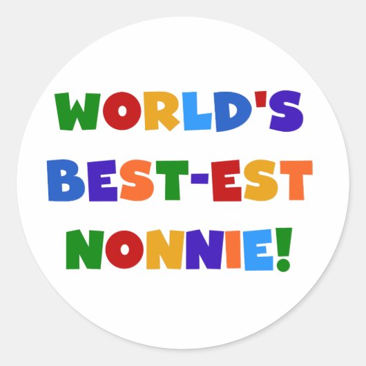 Giften van de Kleuren van Nonnie van het Ronde Sticker (Voorkant)