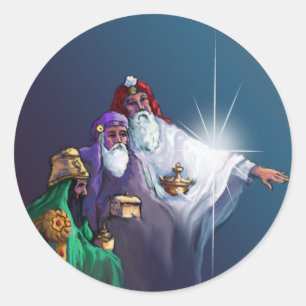 GIFTEN VAN DE MAGI door SHARON SHARPE Ronde Sticker