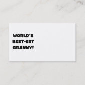 Giften van de T-shirts van de Tekst van de Oma van Visitekaartje (Achterkant)