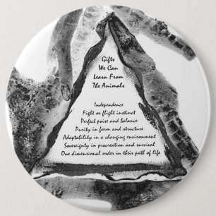 Giften van dieren ronde button 6,0 cm