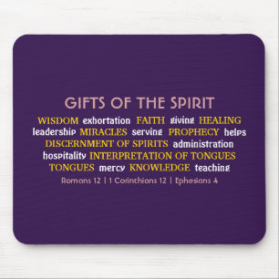 GIFTEN VAN Paars VAN SPIRIT INSPIREREND CHRIST Muismat