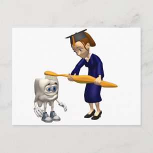 Giften van tandheelkundig Afstuderen of tandheelku Aankondigingskaart