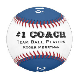 Giften voor Baseball Coaches - #1 Coach in Blue
