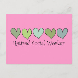 Giften voor bejaarde sociale werkers briefkaart