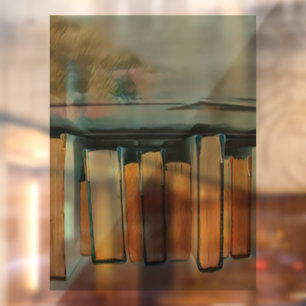 Giften voor boekliefhebbers raamsticker