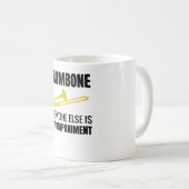 Giften voor Trombone Player | Trombonistische trom Koffiemok (Voorkant rechts)