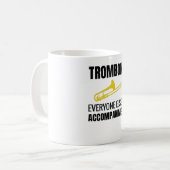 Giften voor Trombone Player | Trombonistische trom Koffiemok (Voorkant links)