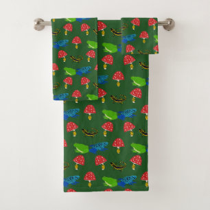Giftig bos Halloween patroon Bad Handdoek