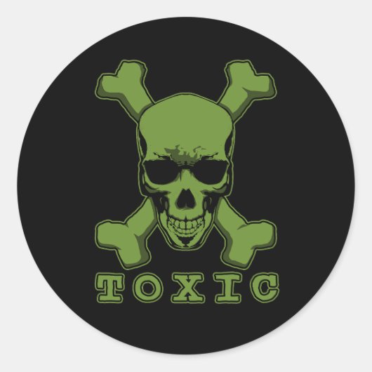 giftig ronde sticker (Voorkant)
