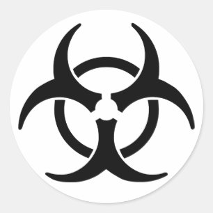 giftig ronde sticker