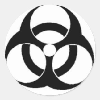 giftig ronde sticker