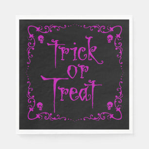 Giftige Paarse Trick or Treat Servet