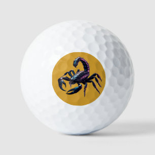 Giftige zwarte schorpioen golfballen