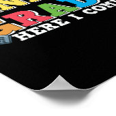 Gifts 2e leraar | 2e graad hier ik kom poster (Hoek)