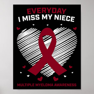 Gifts Bloedkanker Producten Niece Multipel Myeloom Poster