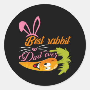 Gifts Dad Beste konijnenvader ooit Ronde Sticker