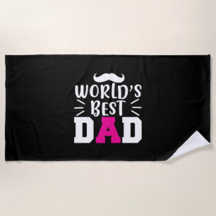 Gifts Dad Beste vader ter wereld Strandlaken