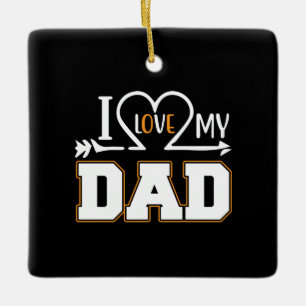 Gifts Dad Ik hou van mijn vader Keramisch Ornament