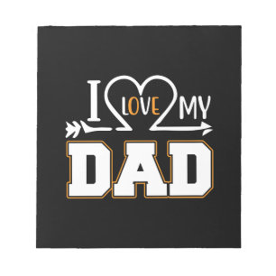 Gifts Dad Ik hou van mijn vader Notitieblok