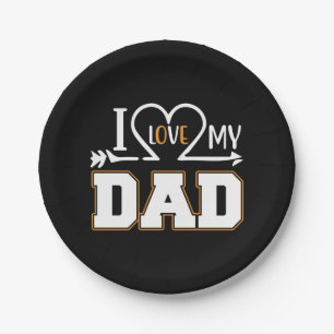 Gifts Dad Ik hou van mijn vader Papieren Bordje