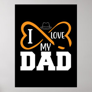 Gifts Dad Ik hou van mijn vader Poster