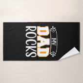 Gifts Dad | My Dad Rocks (Serviette de bain)