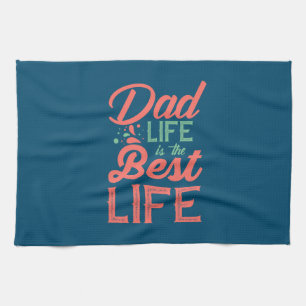 Gifts Dad Pap-leven is het beste leven Theedoek