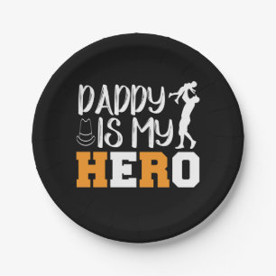 Gifts Dad Papa is mijn Hero Papieren Bordje