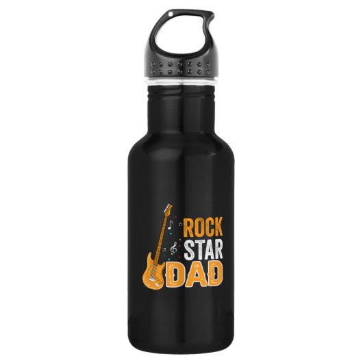 Gifts Dad | Rock Star Dad Waterfles (Voorkant)