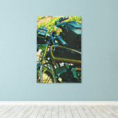 Gifts for a motorcycle rider canvas afdruk (Insitu (Houten vloer))