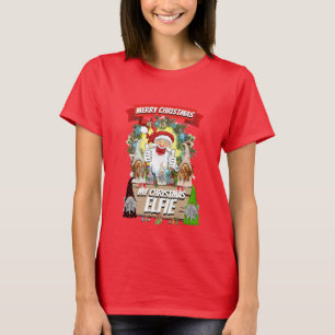 Gifts for mam SANTA MY CHRISTMAS ELFIE Funny T-shirt