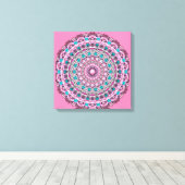 Gifts ROOS PINK Canvas Afdruk (Insitu (Houten vloer))