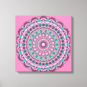 Gifts ROOS PINK Canvas Afdruk