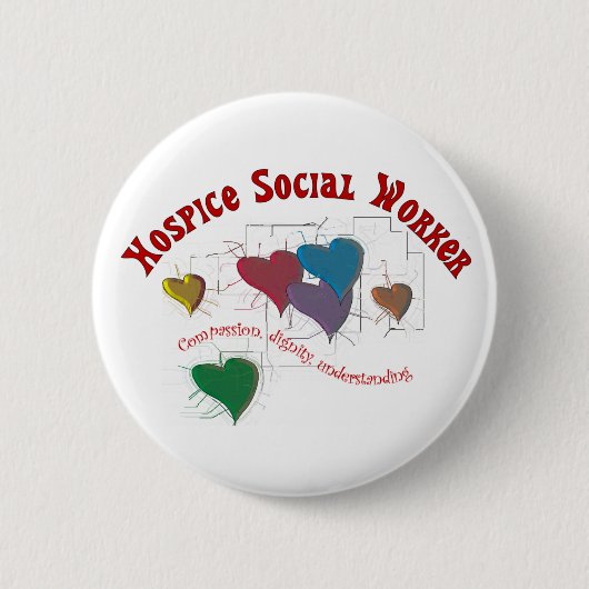 Gifts sociale werker ronde button 5,7 cm (Voorkant)