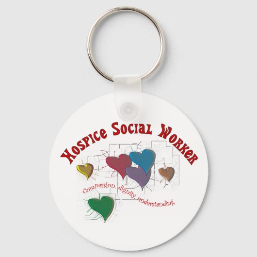 Gifts sociale werker sleutelhanger (Voorkant)