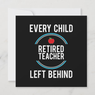 Gifts Teacher   Achtergelaten gepensioneerde leraa Kaart
