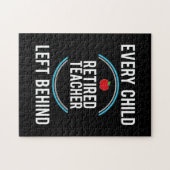Gifts Teacher | Achtergelaten gepensioneerde leraa Legpuzzel (Horizontaal)