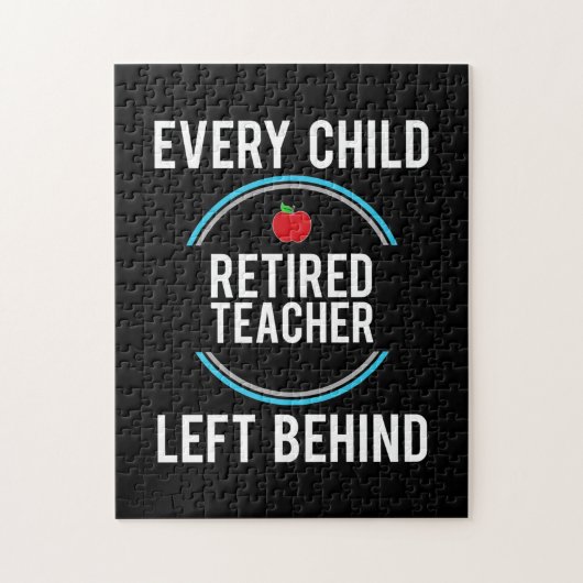 Gifts Teacher | Achtergelaten gepensioneerde leraa Legpuzzel (Verticaal)