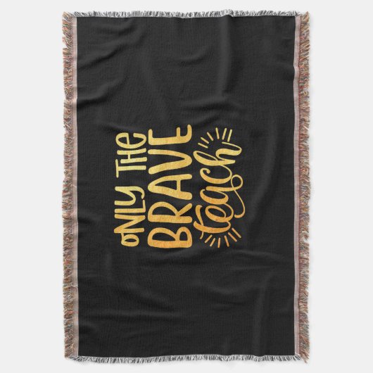 Gifts Teacher | Alleen de dwarsbalk Deken (Voorkant Verticaal)