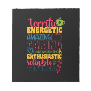 Gifts Teacher Amazing Caring Teacher Notitieblok