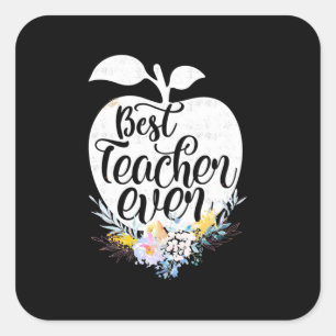 Gifts Teacher   Beste leraar-ventilator ooit Vierkante Sticker