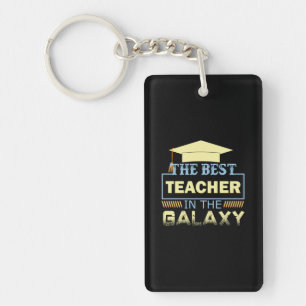 Gifts Teacher De beste leraar in de melkweg Sleutelhanger