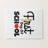 Gifts Teacher | Eerste schooldag Legpuzzel (Horizontaal)