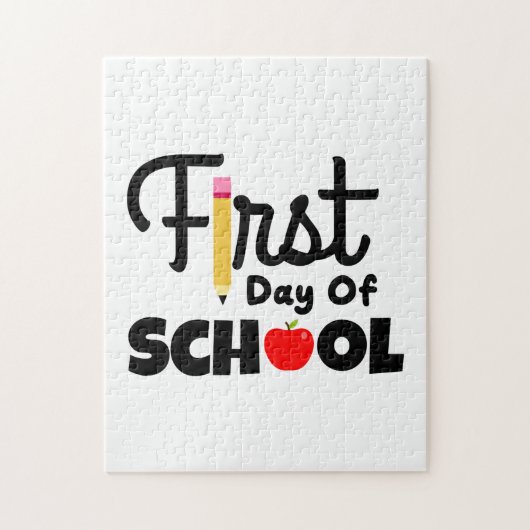 Gifts Teacher | Eerste schooldag Legpuzzel (Verticaal)