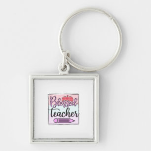 Gifts Teacher Gezegende leraar Sleutelhanger