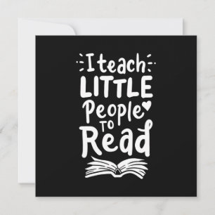Gifts Teacher Ik leer kleine mensen om te lezen Kaart