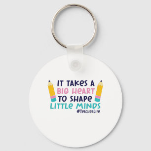 Gifts Teacher It Takes A Big Heart Sleutelhanger