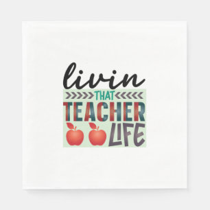 Gifts Teacher Leven van dat lerarenleven Servet