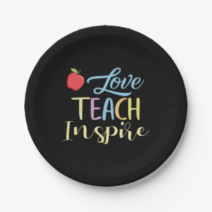 Gifts Teacher Love Teach Inspire Papieren Bordje