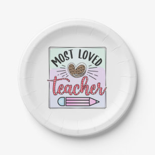 Gifts Teacher Meest geliefde leraren Papieren Bordje